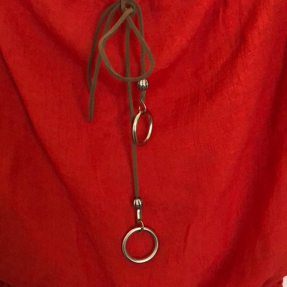 🧡Beautiful orange strapless top🧡 - Picture 2 of 4